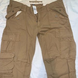 Men’s Polo Ralph Lauren Tan Trouser Cargo Pants size 38x30 NWT